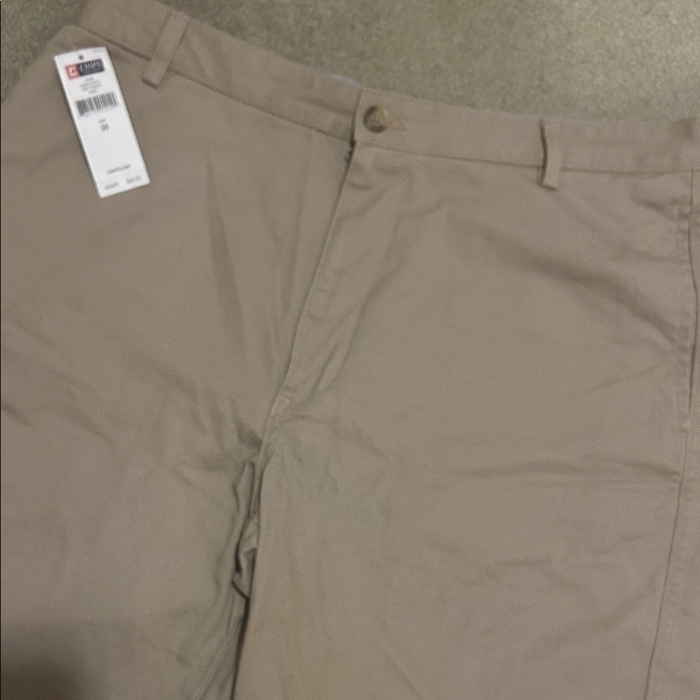 Chaps Men's Tan Flat Front Shorts